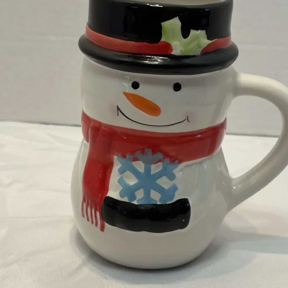 Bay Island Snowman Cocoa Coffee Mug Ceramic Winter Christmas Snowman